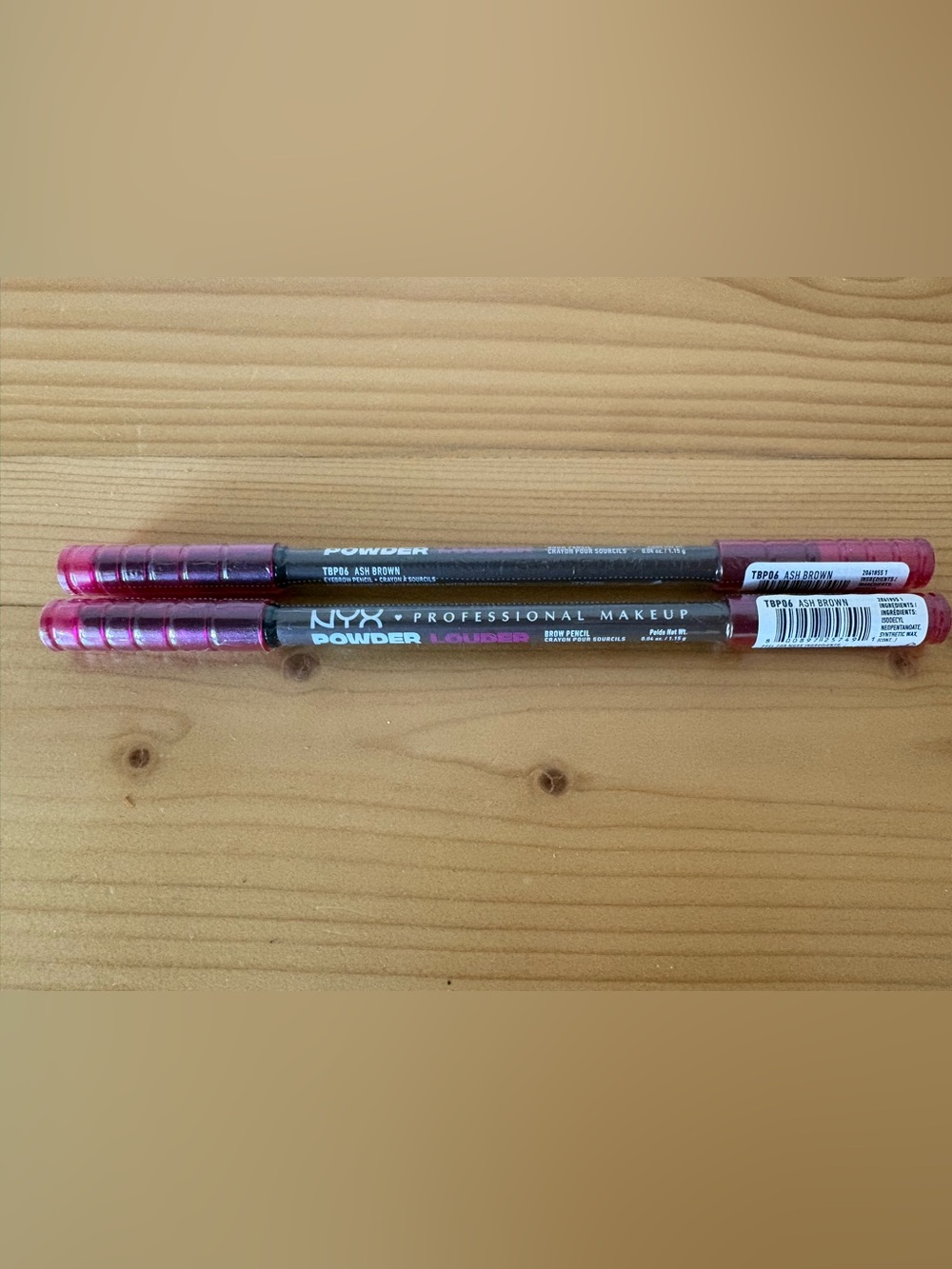 NIP Bundle of 2: NYX Professional Makeup Powder Louder Brow Pencils Ash Brown
